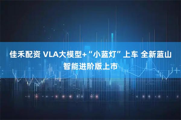 佳禾配资 VLA大模型+“小蓝灯”上车 全新蓝山智能进阶版上市