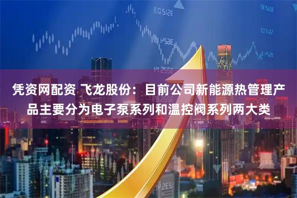 凭资网配资 飞龙股份：目前公司新能源热管理产品主要分为电子泵系列和温控阀系列两大类